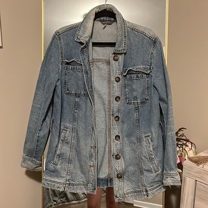 Free People Oversized Jeans jacket medium long